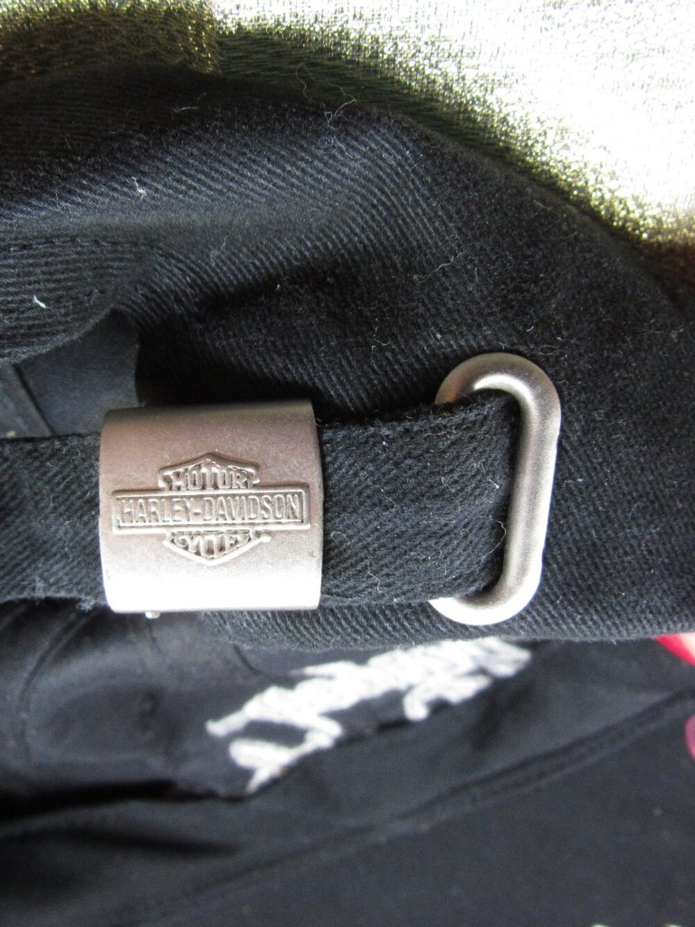 Vintage Harley Davidson Embroidered Cap with studs Black. Like new - Picture 7 of 9